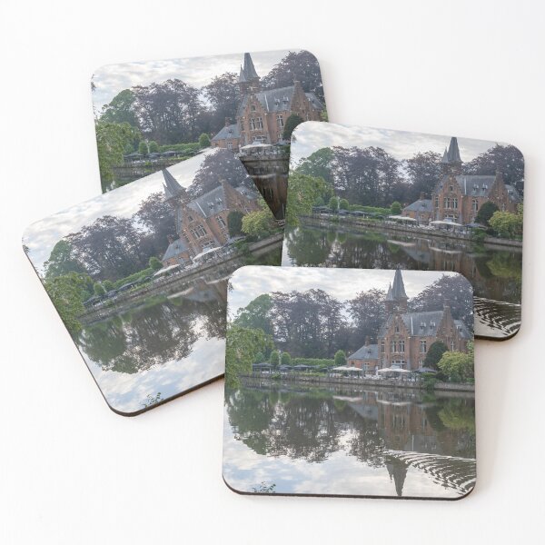 Item preview, Bruges, Belgium - Charming Cafe by Lake of Love in Minnewater Park designed and sold by jrtwynam.