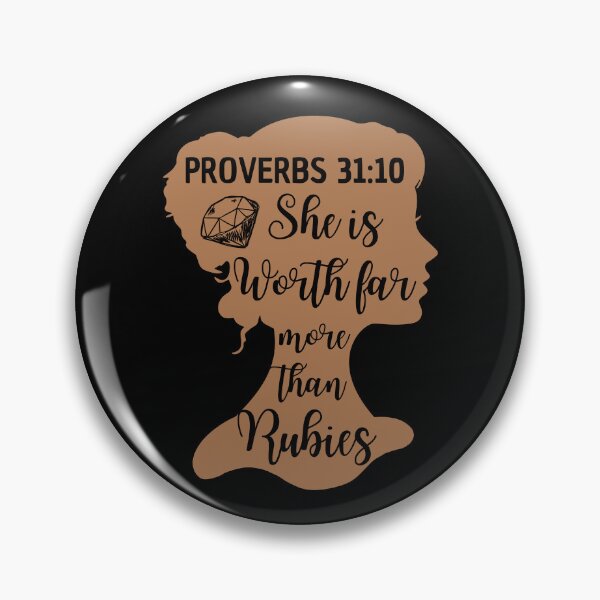 Item preview, Proverbs 31:10 – She Is Worth Far More Than Rubies designed and sold by MoriaStore.