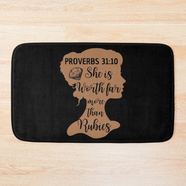 Item preview, Proverbs 31:10 – She Is Worth Far More Than Rubies designed and sold by MoriaStore.