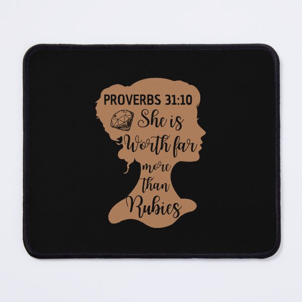 Item preview, Proverbs 31:10 – She Is Worth Far More Than Rubies designed and sold by MoriaStore.