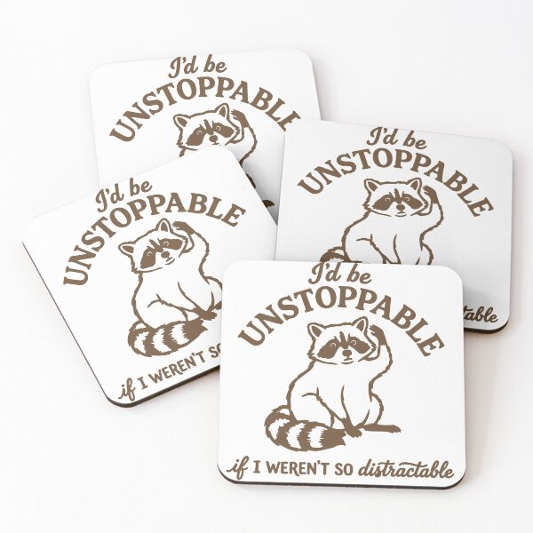 Item preview, Unstoppable raccoon with distractions possible.  designed and sold by TimesTwoAngela.