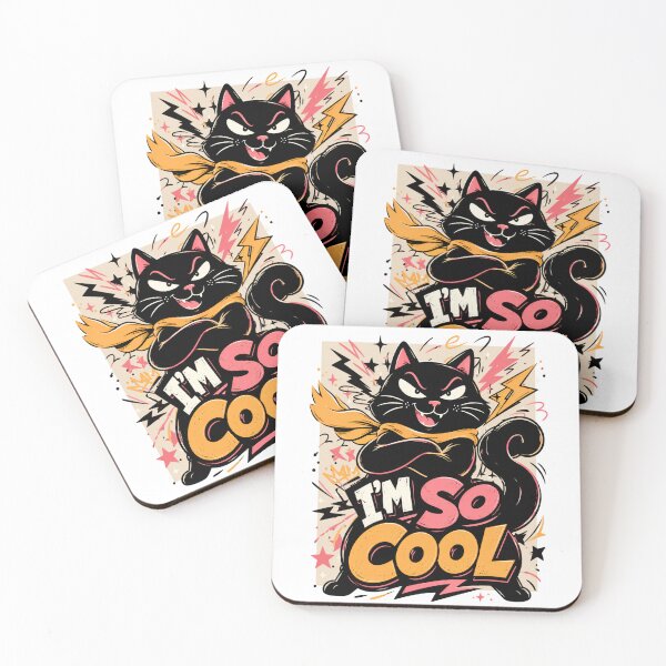 Item preview, I’m So Cool Funny Super Cat designed and sold by SurrealSproutz.