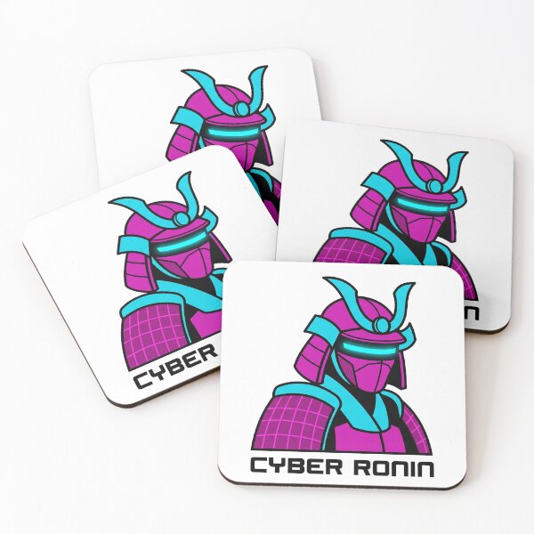 Item preview, Cyber Ronin Futuristic Neon Cyberpunk Samurai designed and sold by AestheticTrd.