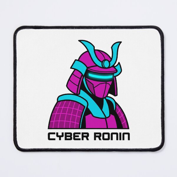 Item preview, Cyber Ronin Futuristic Neon Cyberpunk Samurai designed and sold by AestheticTrd.