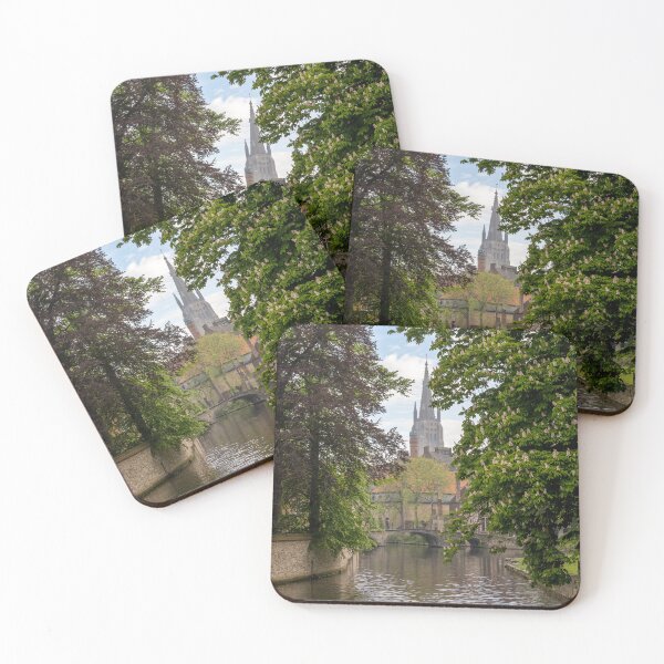 Item preview, Bruges, Belgium - Canal View with Church of Our Lady in the Distance designed and sold by jrtwynam.