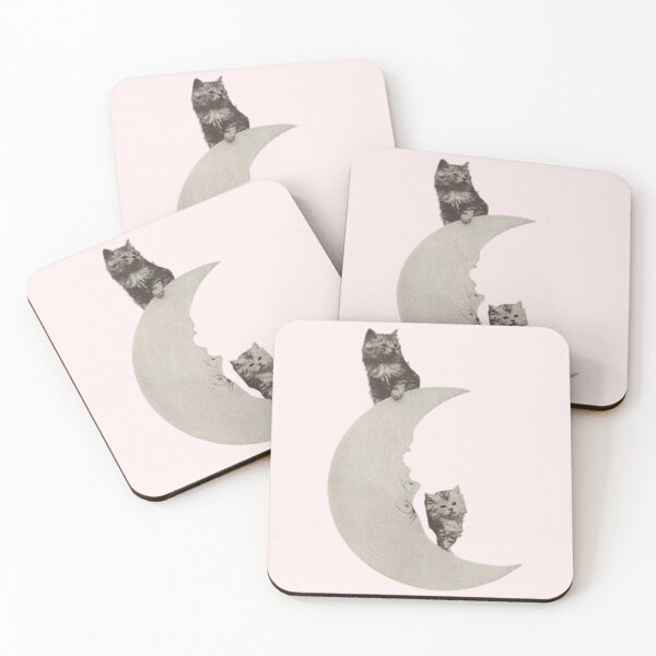 Item preview, Kittens & The Moon  designed and sold by Sarah Haggerty's Creations.