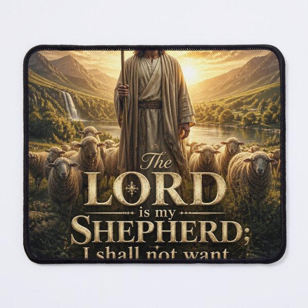Item preview, Psalm 23:1 KJV – The Lord Is My Shepherd Christian Bible Verse Design designed and sold by Paltooproducts.