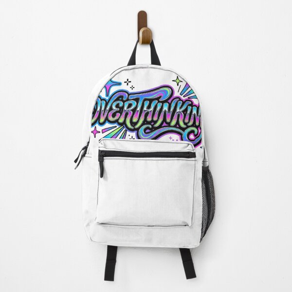 Item preview, Overthinking Chrome Typography Y2K Retro Gradient Text designed and sold by AestheticTrd.