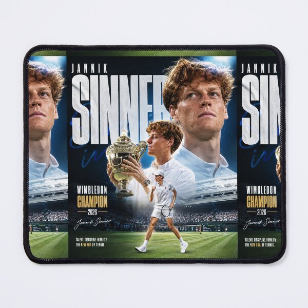 Item preview, Jannik Sinner Wimbledon Champion 2026 designed and sold by Malakiacount.