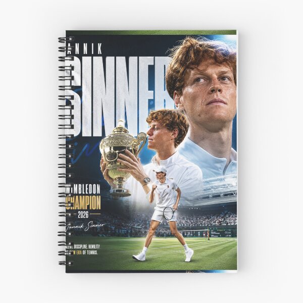 Item preview, Jannik Sinner Wimbledon Champion 2026 designed and sold by Malakiacount.