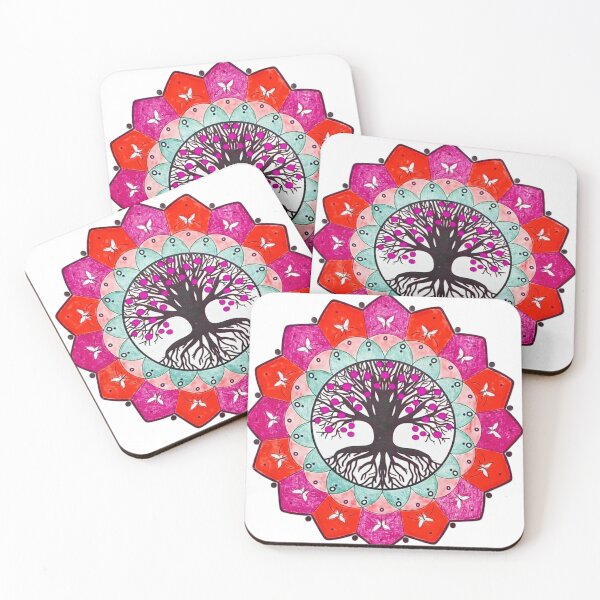 Item preview, Colorful Tree of Life Mandala Illustration designed and sold by anapldv.