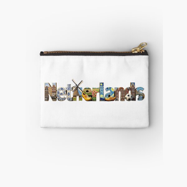 Item preview, Netherlands Landmark Typography | Dutch Culture & Travel Design designed and sold by VladisWorld.