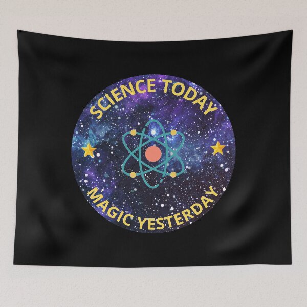 Aperçu de l'œuvre Science Today Magic Yesterday Cadeaux amusants pour les passionnés de science créée et vendue par zebek-design.