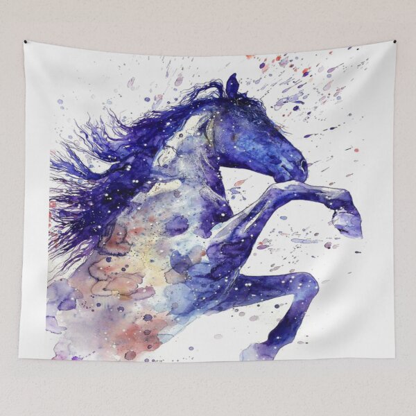 Item preview, Colorful Paint Splash Horse designed and sold by GalaxyHaven.