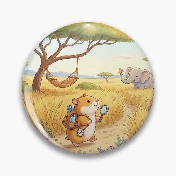 Item preview, cute-hamster-explorer-safari-adventure designed and sold by MARKm2002m.