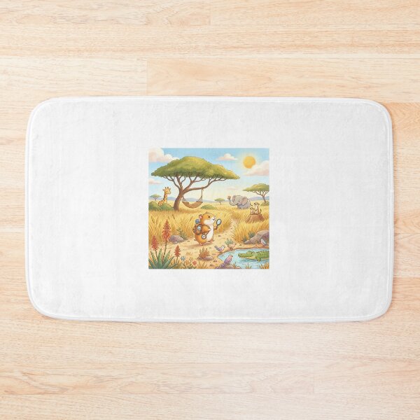 Item preview, cute-hamster-explorer-safari-adventure designed and sold by MARKm2002m.