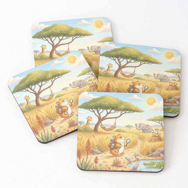 Item preview, cute-hamster-explorer-safari-adventure designed and sold by MARKm2002m.