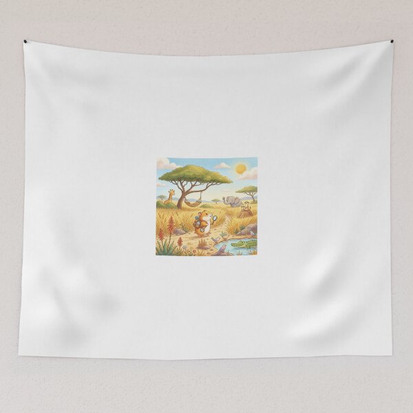 Item preview, cute-hamster-explorer-safari-adventure designed and sold by MARKm2002m.