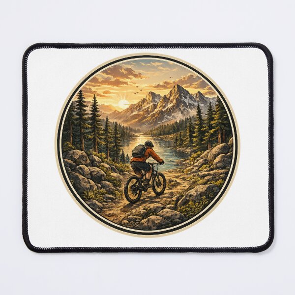 Item preview, Mountain Biking Sunset Adventure designed and sold by DariaOltes.