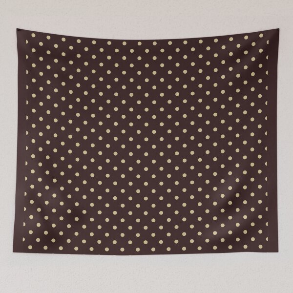 Item preview, Sorry Busy Brown/Yellow Polka Dot Pattern designed and sold by moonna designs.