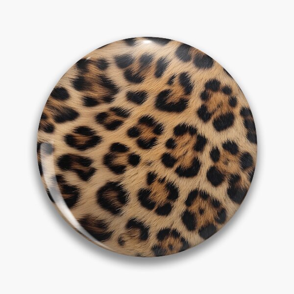 Item preview, Leopard Fur Pattern - Realistic Golden & Black Rosette Print Design designed and sold by Nine Lives Studio.