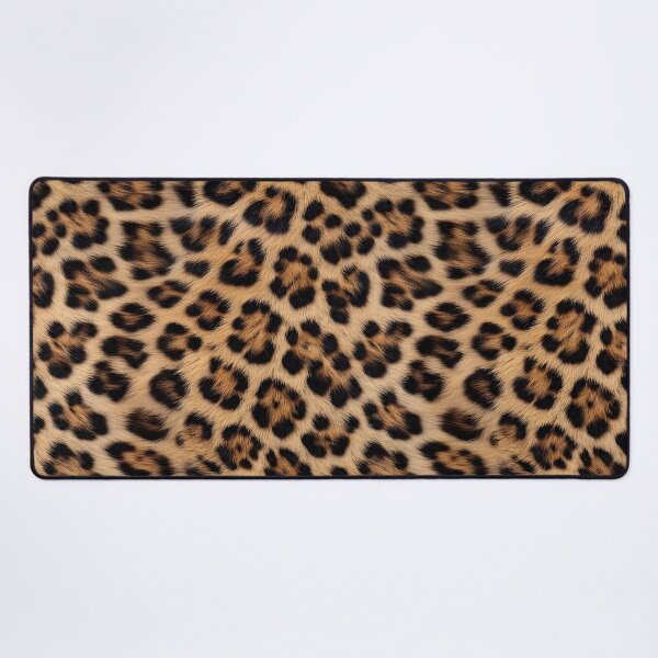 Item preview, Leopard Fur Pattern - Realistic Golden & Black Rosette Print Design designed and sold by Nine Lives Studio.