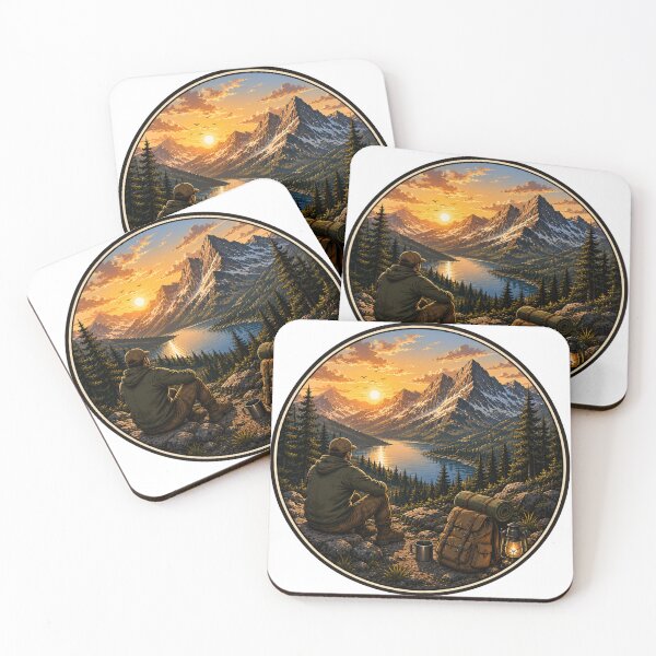 Item preview, Mountain Camping Sunset Escape designed and sold by DariaOltes.