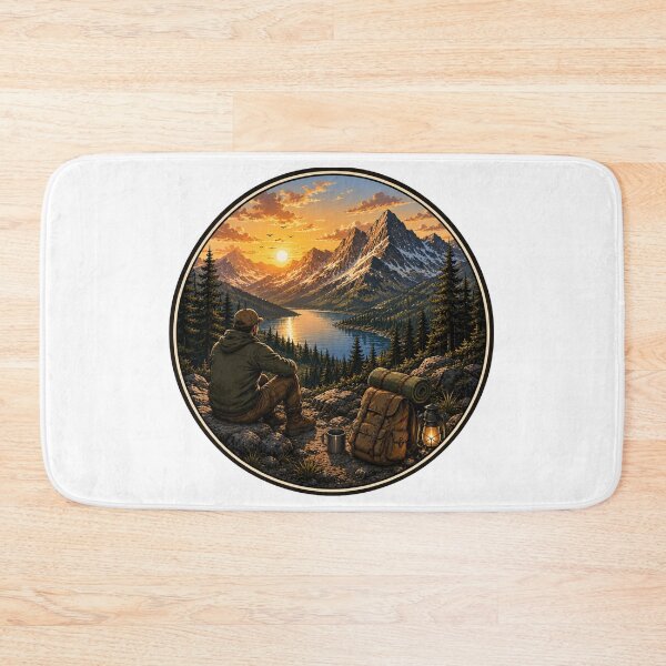 Item preview, Mountain Camping Sunset Escape designed and sold by DariaOltes.
