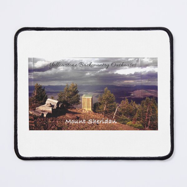 Item preview, YELLOWSTONE NATIONAL PARK fire lookout OUTHOUSES - Mount Sheridan designed and sold by SmyrnaBuffalo.