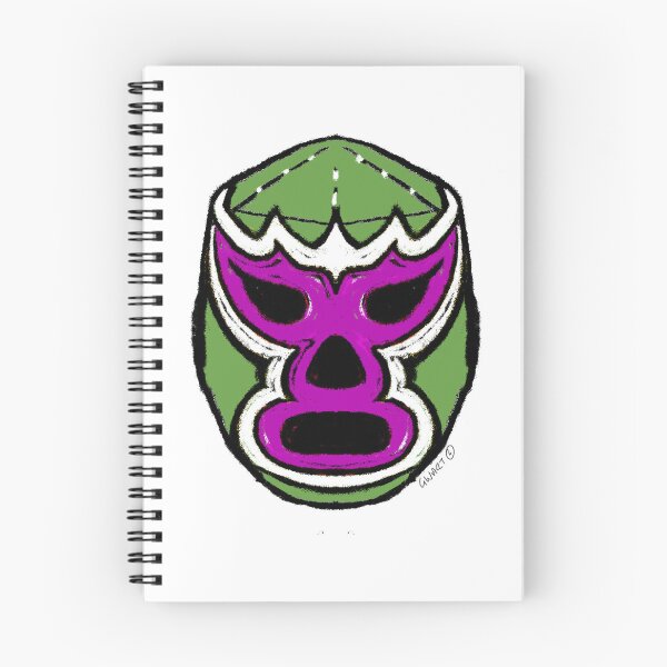 Item preview, El Rey Verde – The Green King  – Lucha Mask No. 05 | Original Graphic Folk Art by GWART designed and sold by GWARTGB.
