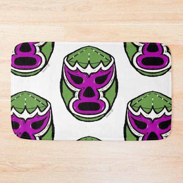 Item preview, El Rey Verde – The Green King  – Lucha Mask No. 05 | Original Graphic Folk Art by GWART designed and sold by GWARTGB.