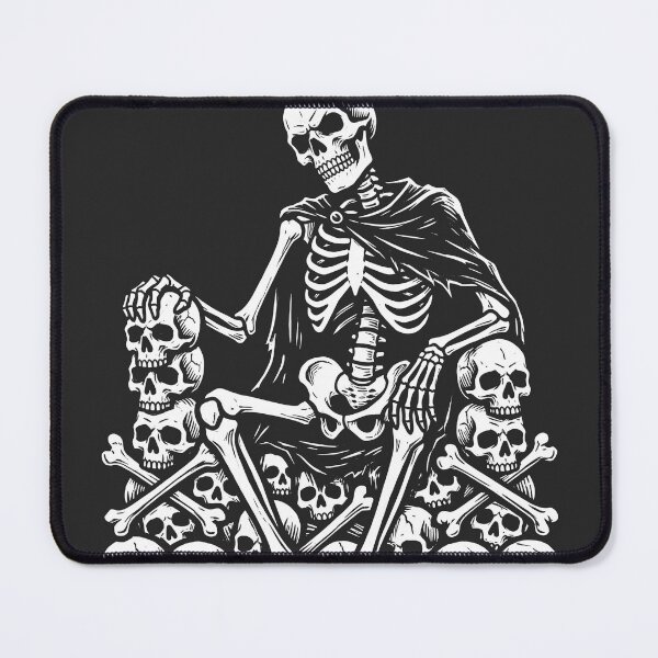 Item preview, Skeleton in Cape Sitting on Throne of Skulls and Crossed Bones designed and sold by MisteryDesigner.