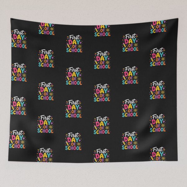 Item preview, First Day of School Colorful Teacher Student School Shirt designed and sold by AchraffPrint.