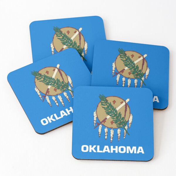 Item preview, Vintage Oklahoma Flag - Distressed Retro Style designed and sold by youngVl.