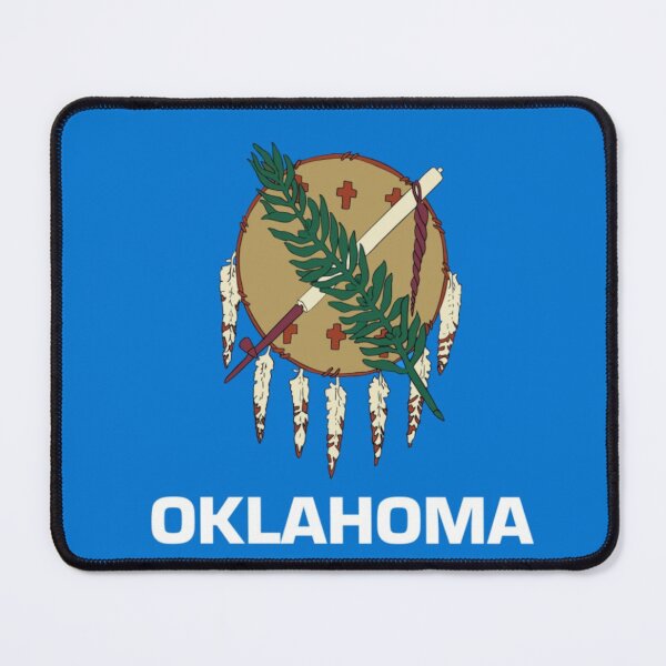 Item preview, Vintage Oklahoma Flag - Distressed Retro Style designed and sold by youngVl.