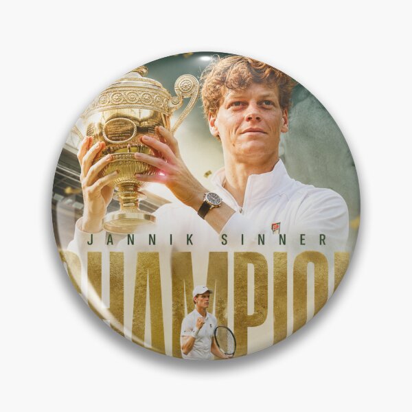 Item preview, Jannik Sinner Wimbledon Champion 2026 designed and sold by Malakiacount.