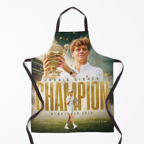 Item preview, Jannik Sinner Wimbledon Champion 2026 designed and sold by Malakiacount.