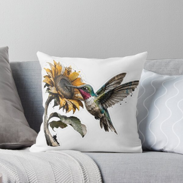 Item preview, 3D Newspaper Hummingbird Sunflower designed and sold by Snurly.