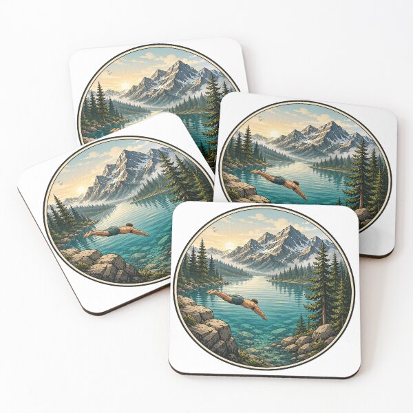 Item preview, Mountain Lake Cliff Diving Adventure designed and sold by DariaOltes.