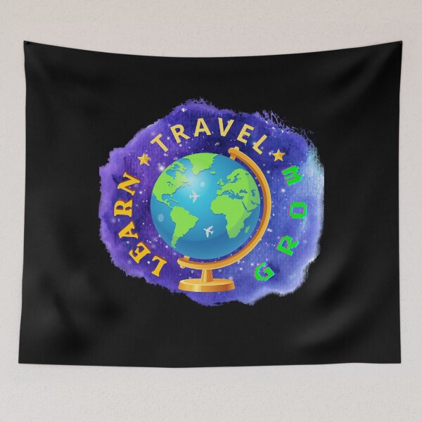 Item preview, Travel Learn Grow Funny Gifts For Travel Enthusiasts designed and sold by zebek-design.