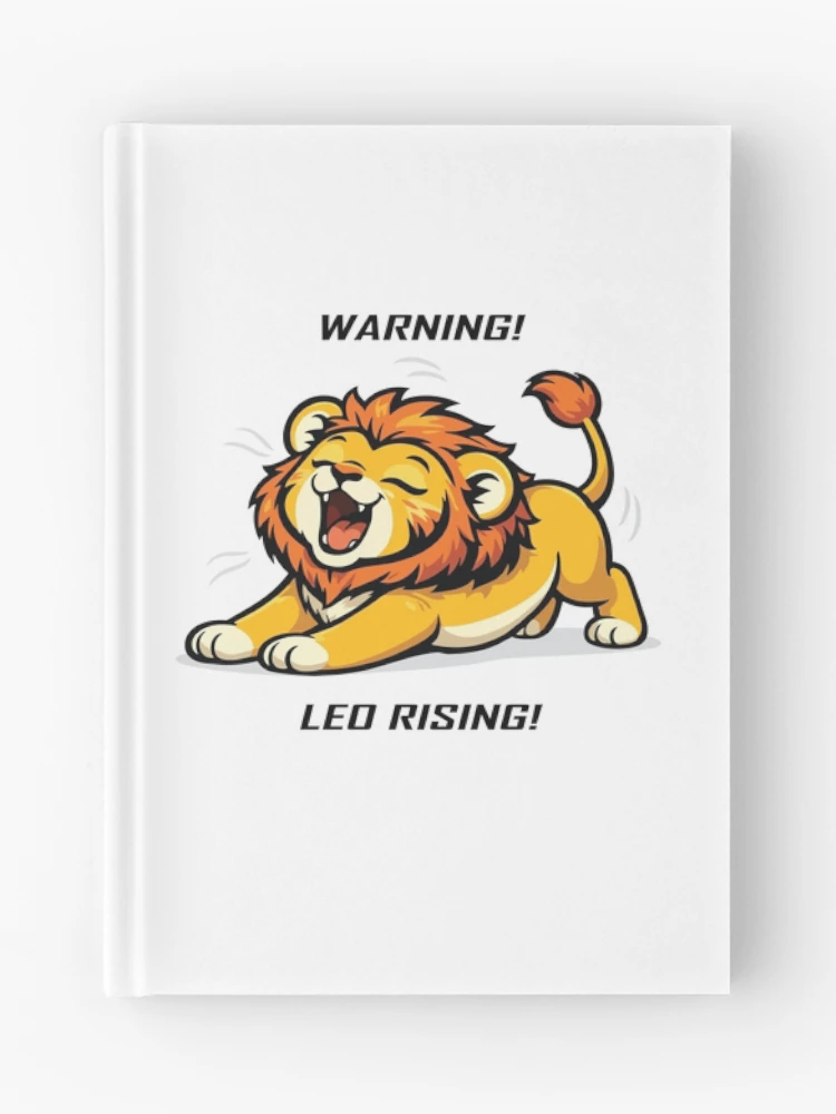 Thumbnail 1 of 3, Journal, Warning! Leo Rising! designed and sold by Remake Design Lab.