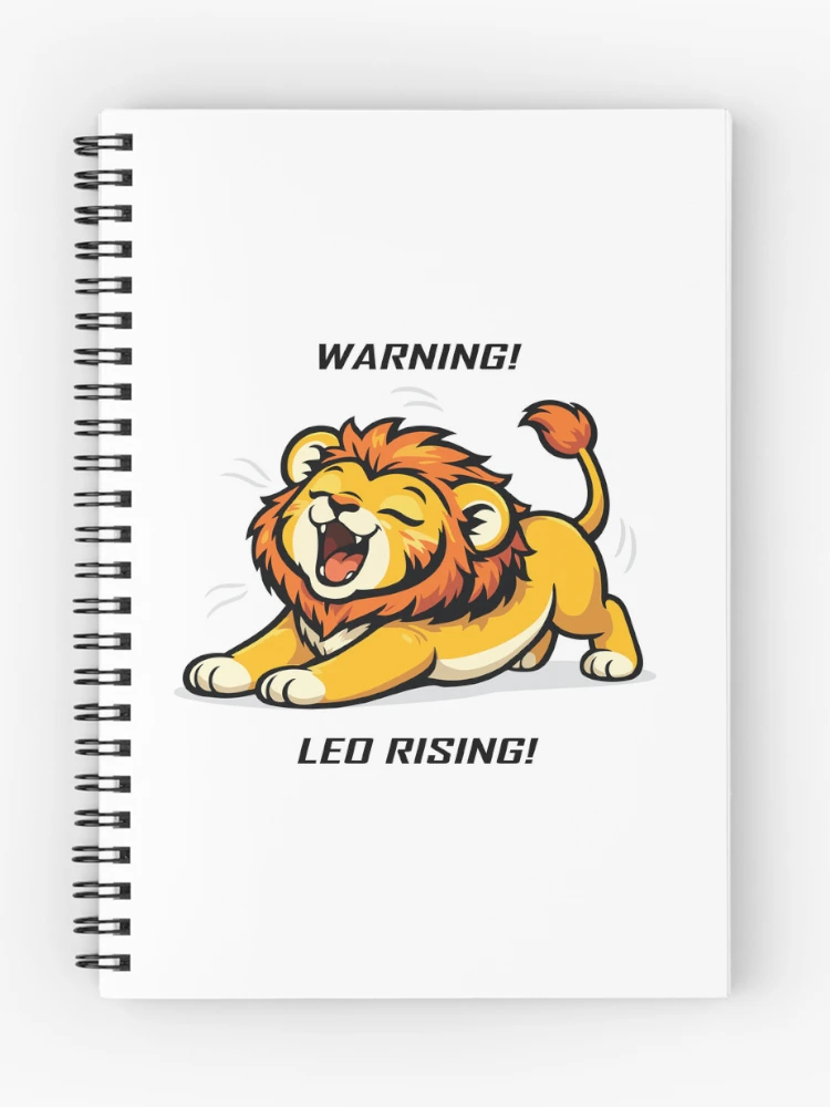 Thumbnail 1 of 3, Journal, Warning! Leo Rising! designed and sold by Remake Design Lab.