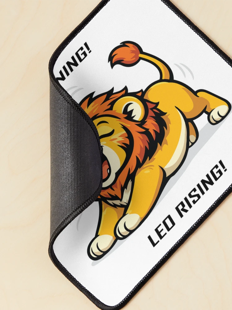 Thumbnail 2 of 5, Mouse Pad, Warning! Leo Rising! designed and sold by Remake Design Lab.