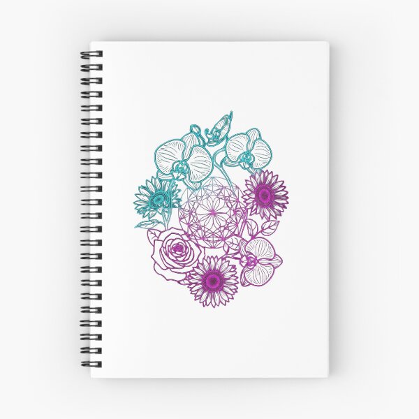 Item preview, Neon Botanical Sacred Geometry Floral Emblem designed and sold by Dzblack.
