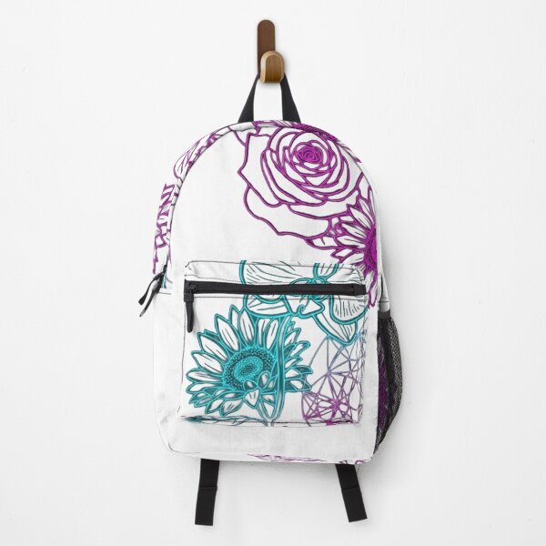 Item preview, Neon Botanical Sacred Geometry Floral Emblem designed and sold by Dzblack.