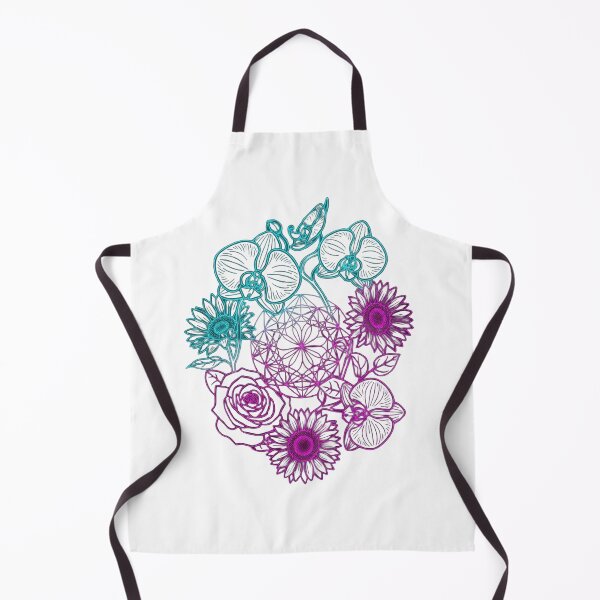 Item preview, Neon Botanical Sacred Geometry Floral Emblem designed and sold by Dzblack.