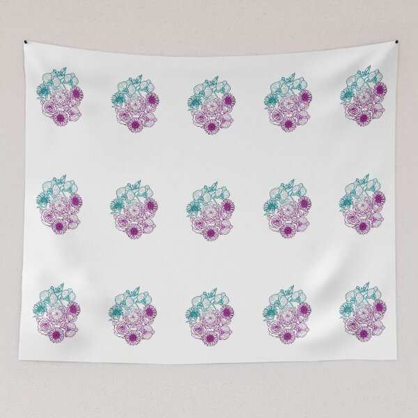 Item preview, Neon Botanical Sacred Geometry Floral Emblem designed and sold by Dzblack.