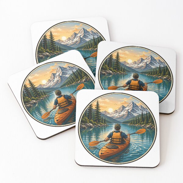 Item preview, Mountain Kayaking Sunset Adventure designed and sold by DariaOltes.