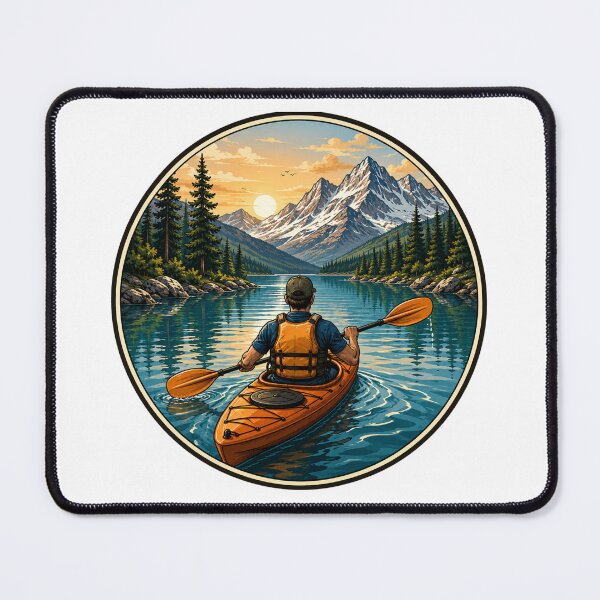 Item preview, Mountain Kayaking Sunset Adventure designed and sold by DariaOltes.