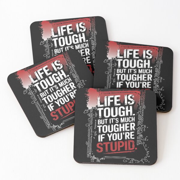 Item preview, Distressed Sarcastic Quote - Brutal Life Advice Typography designed and sold by yanderedev.